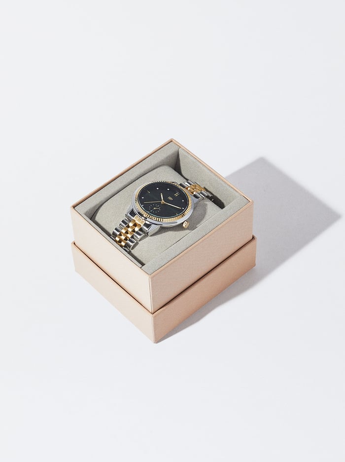 Parfois Two-Toned Steel Remienkove Hodinky Damske Zelene | Slovensko-ZLND62791