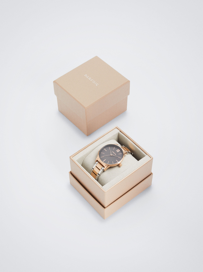 Parfois Two-Toned Steel Remienkove Hodinky Damske Zlate Strieborne | Slovensko-ZYFM05342