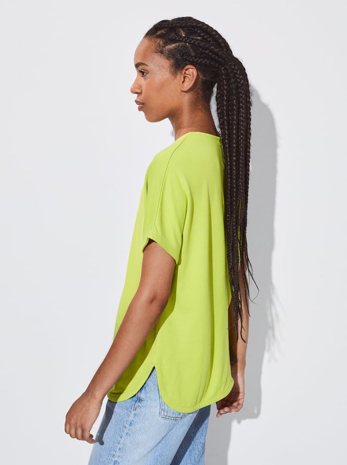Parfois V-Neck Basic T-Shirts Damske Zelene | Slovensko-WDUB15482