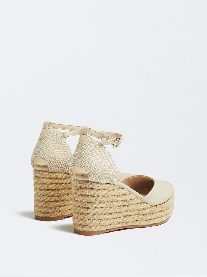 Parfois Wedge With Ankle Remienkove Sandále Damske Béžové | Slovensko-QEIS58642