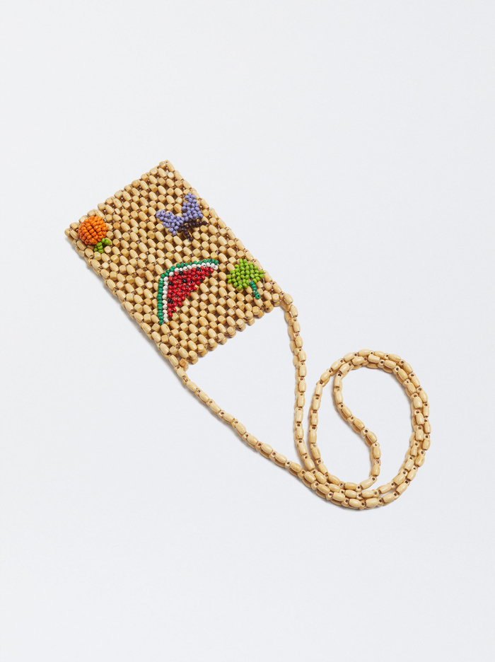 Parfois Wooden With Beads Taska Na Mobil Damske Viacfarebný | Slovensko-EXWR24018