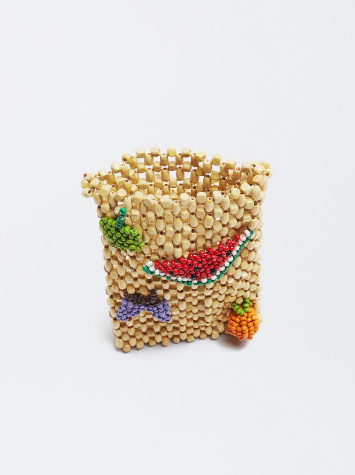 Parfois Wooden With Beads Taska Na Mobil Damske Viacfarebný | Slovensko-EXWR24018