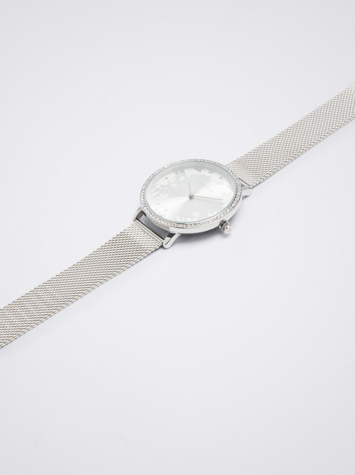 Parfois Zirconia Case Stainless Steel Hodinky Damske Strieborne | Slovensko-JFES67085