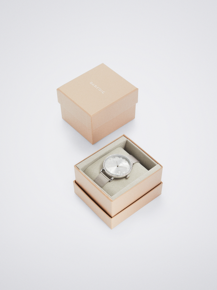 Parfois Zirconia Case Stainless Steel Hodinky Damske Strieborne | Slovensko-JFES67085
