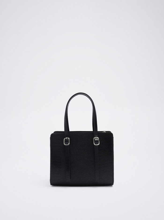 Parfois Animal Embossed Crossbody Kabelka Damske Čierne | Slovensko-FYUV20153