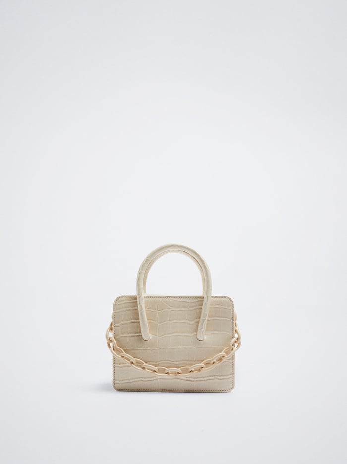 Parfois Animal Embossed With Chain Kabelky Damske Biele | Slovensko-GVUI73180