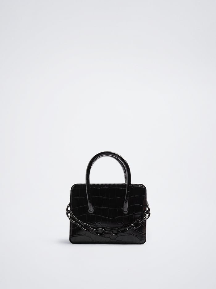 Parfois Animal Embossed With Chain Kabelky Damske Čierne | Slovensko-OSJM80195