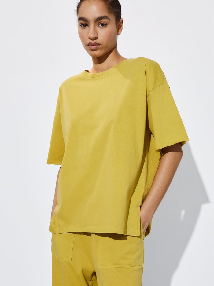Parfois Bavlnene Basic T-Shirts Damske Žlté | Slovensko-OYKM05632
