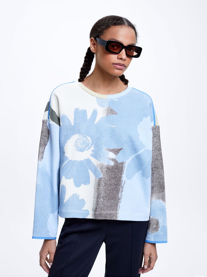Parfois Bavlnene Printed Sweater Damske Viacfarebný | Slovensko-DHSU10495