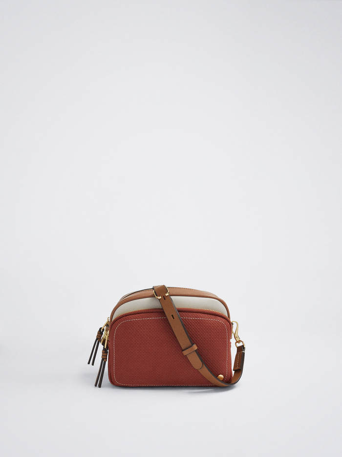 Parfois Color Block Crossbody Kabelka Damske Hnede Biele | Slovensko-NXBK79603