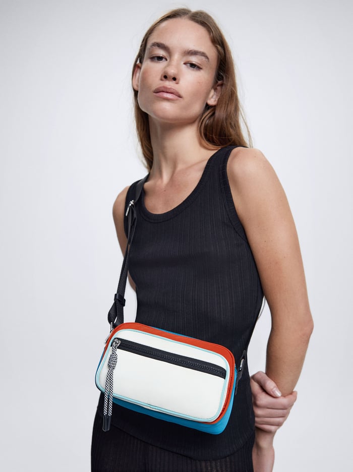 Parfois Colour Block Nylon Crossbody Kabelka Damske Viacfarebný | Slovensko-VDKQ05172
