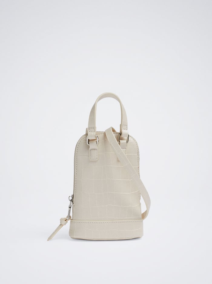 Parfois Embossed Animal Print Taska Na Mobil Damske Biele | Slovensko-EQYL23480