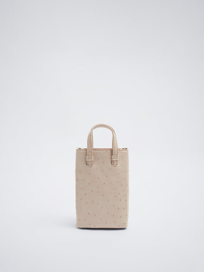 Parfois Embossed Taska Na Mobil Damske Béžové | Slovensko-ZPUW91586