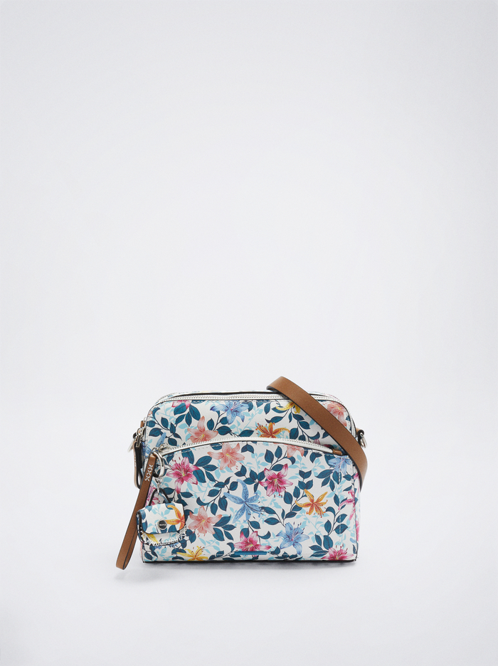Parfois Floral Print Crossbody Kabelka Damske Viacfarebný | Slovensko-HWJG65107