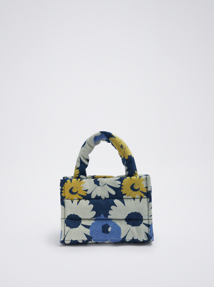 Parfois Floral Print Denim Kabelky Damske Modre | Slovensko-VUAX65137