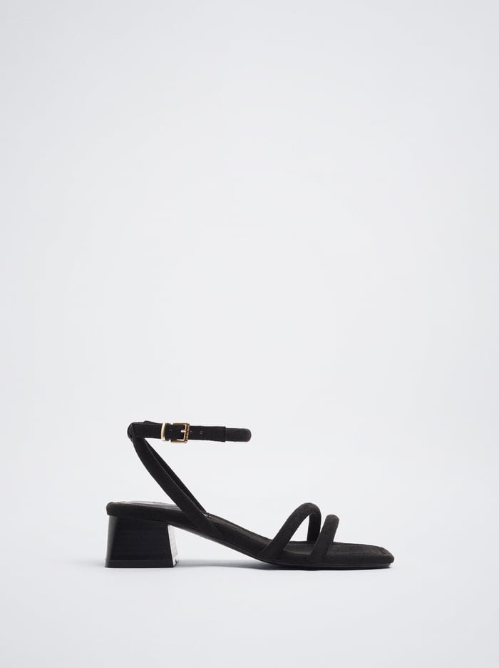 Parfois Heel With Tubular Straps Sandále Damske Čierne | Slovensko-HOET42958