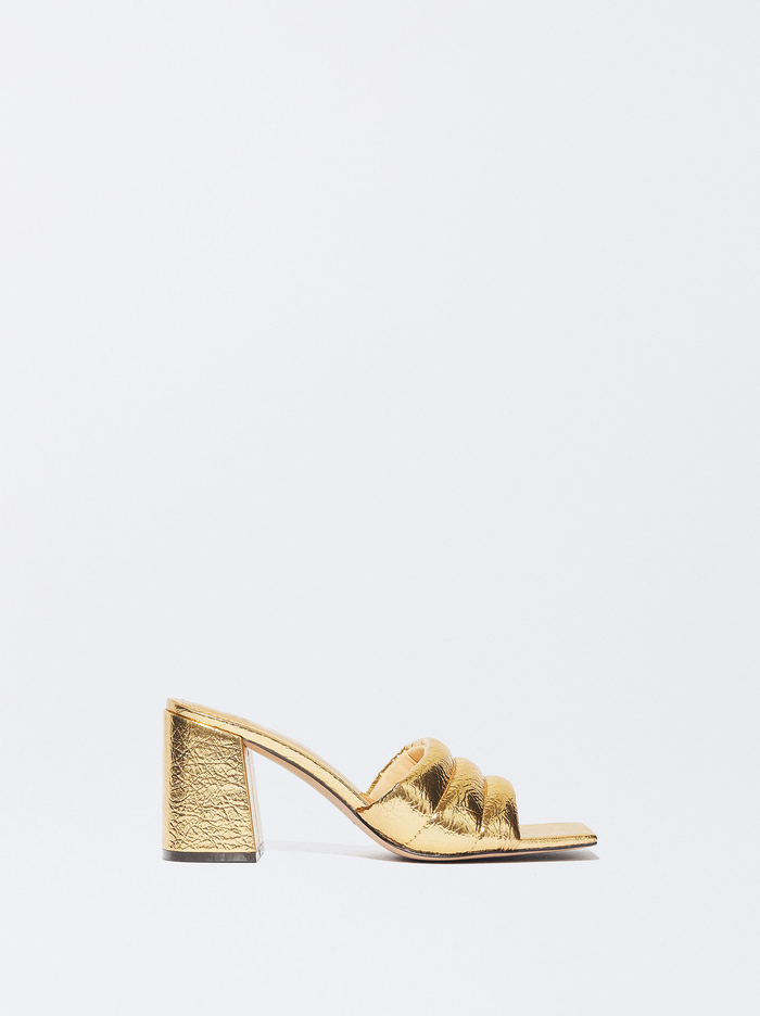 Parfois High-Heel Metallic Sandále Damske Zlate | Slovensko-CEOJ36028