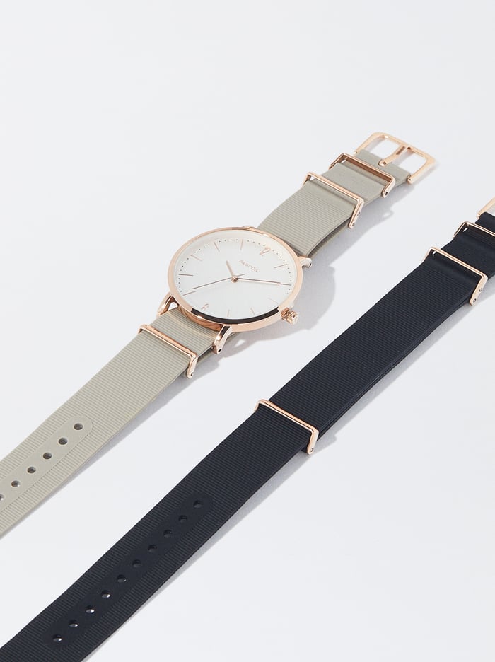 Parfois Interchangeable Straps Hodinky Damske Hnedožltý | Slovensko-GCBH24579