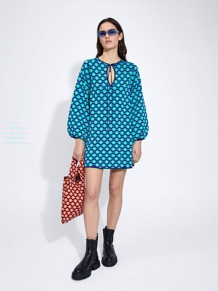 Parfois Jacquard Pletené Saty Damske Modre | Slovensko-ODZH78236