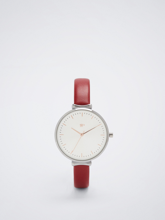 Parfois Kozene Effect Wristband Hodinky Damske Červené | Slovensko-ABEG02781