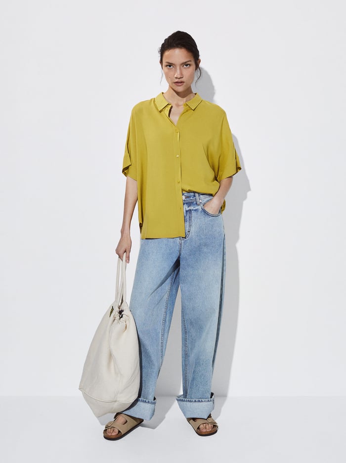 Parfois Kratke-Sleeved With Buttons Kosele Damske Hnede | Slovensko-RXDK92716
