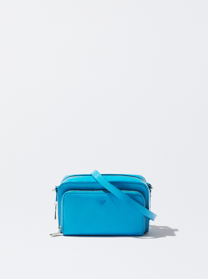 Parfois Lakovane Crossbody Kabelka Damske Modre | Slovensko-RPGF26709