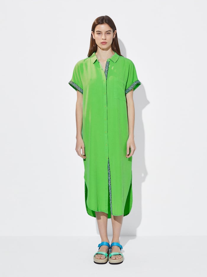 Parfois Lyocell Shirt Saty Damske Zelene | Slovensko-ZTNA90382