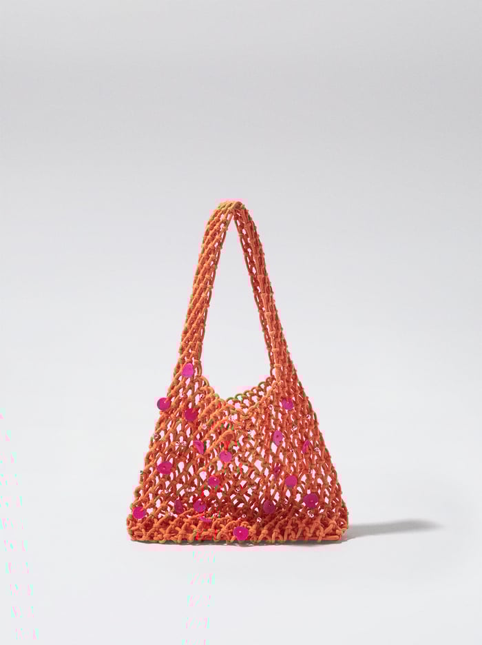 Parfois Mesh With Shells And Strass Kabelky Damske Oranžové | Slovensko-BKMX69851