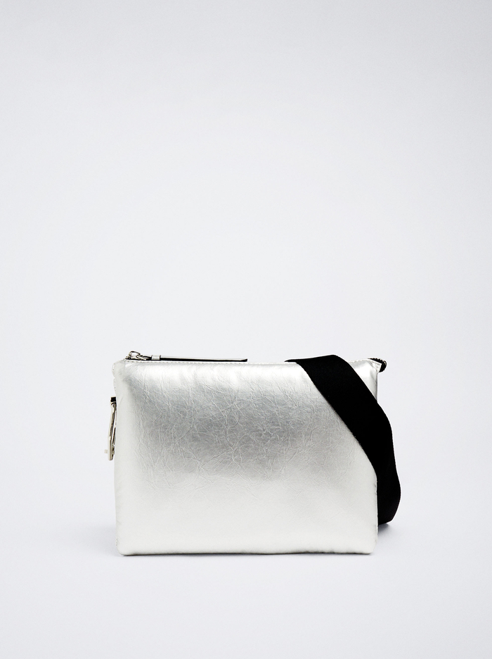 Parfois Metallic Crossbody Kabelka Damske Strieborne | Slovensko-YOIL45297