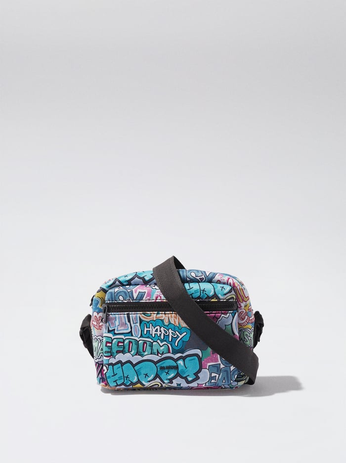Parfois Neoprene Printed Crossbody Kabelka Damske Modre | Slovensko-KHST08512