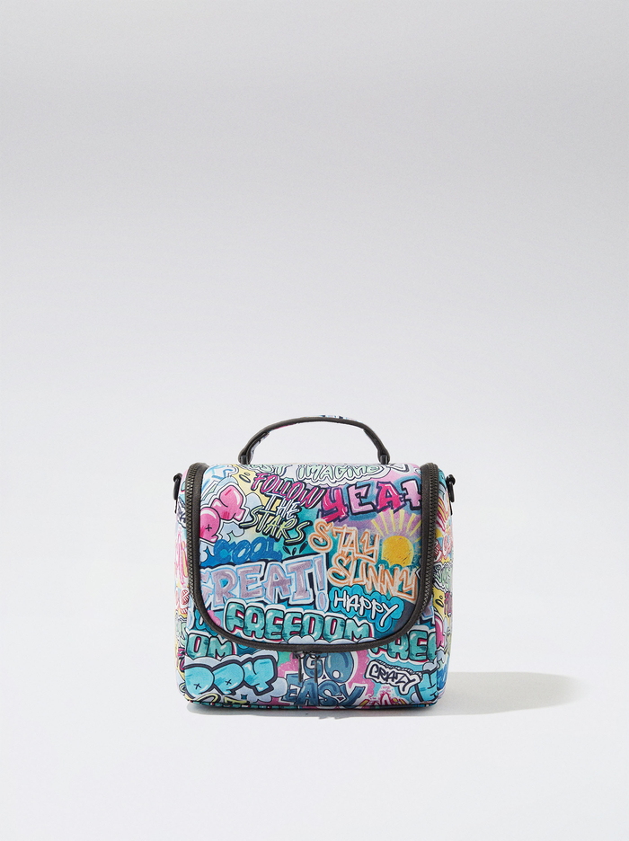 Parfois Neoprene Printed Lunch Crossbody Kabelka Damske Modre | Slovensko-YCUE71056