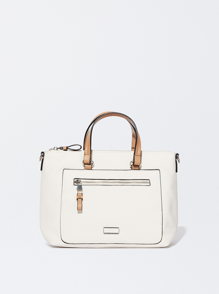 Parfois Nylon-Effect Personalised Prenosná Taška Damske Biele | Slovensko-PDFG58431