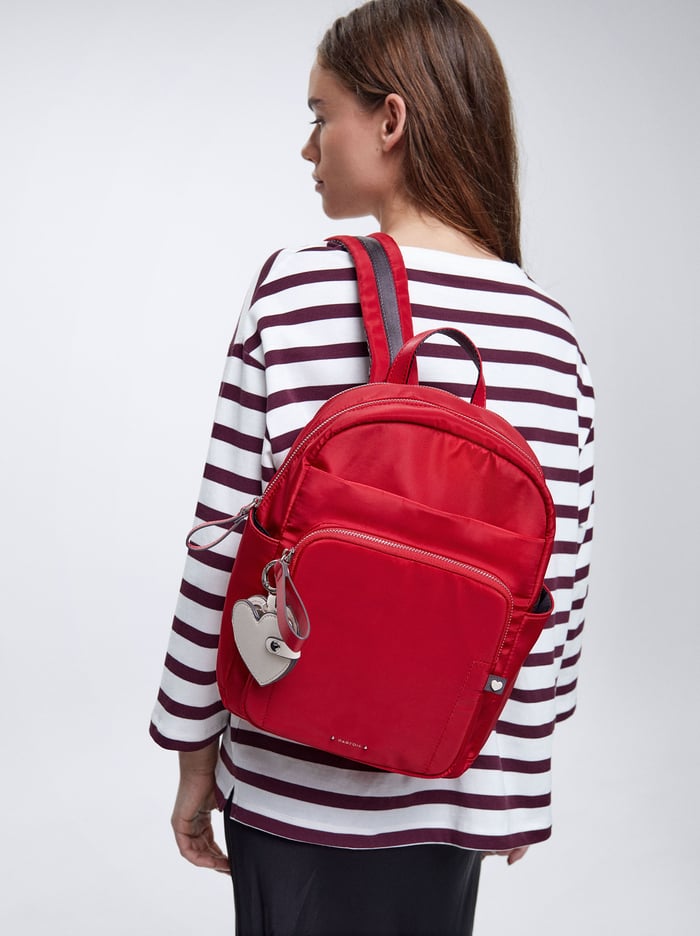 Parfois Nylon With Heart Pendant Batohy Damske Červené | Slovensko-ISPW90628