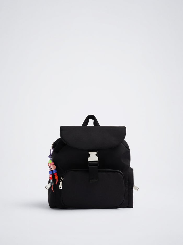Parfois Nylon With Pendant Batohy Damske Čierne | Slovensko-TOYF92038