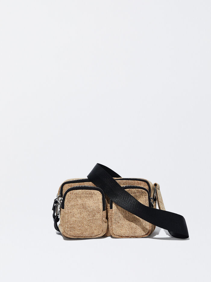 Parfois Online Exclusive - Denim Crossbody Kabelka Damske Hnede | Slovensko-EFBG34827