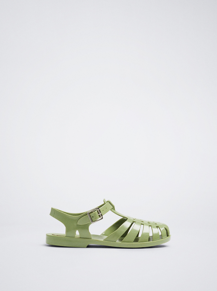 Parfois Online Exclusive - Jelly Sandále Damske Zelene | Slovensko-DLZU64029