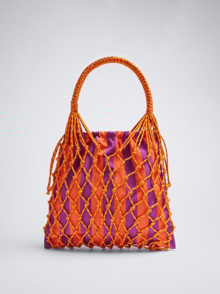 Parfois Online Exclusive - Knotted Cord With Stripes Kabelky Damske Oranžové | Slovensko-ROIX03478