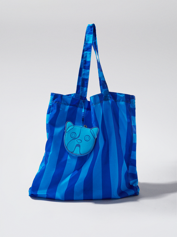 Parfois Online Exclusive - Nylon With Stripes Prenosná Taška Damske Modre | Slovensko-DMQO84239
