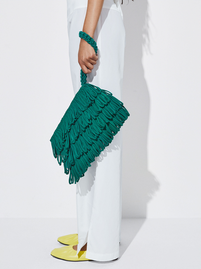 Parfois Online Exclusive - With Fringes Penazenky Damske Zelene | Slovensko-IDAM80516