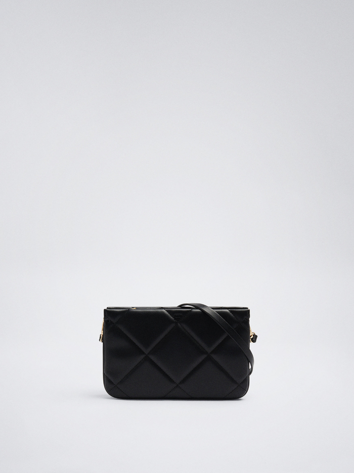 Parfois Prešívané Crossbody Kabelka Damske Čierne | Slovensko-JCZX70364