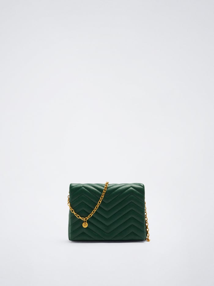 Parfois Prešívané Crossbody Kabelka Damske Zelene | Slovensko-KYDL09213