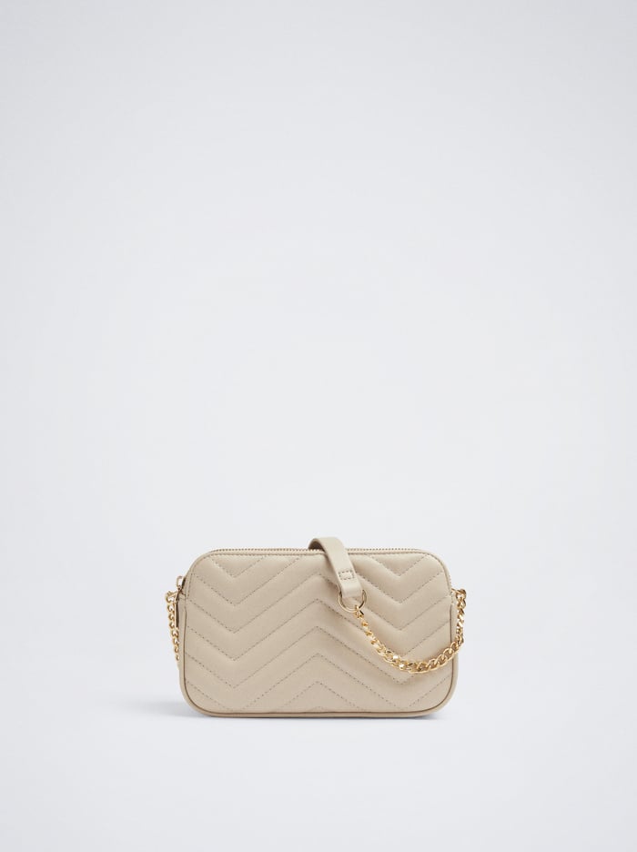 Parfois Prešívané With Chain Crossbody Kabelka Damske Biele | Slovensko-UTJC75923