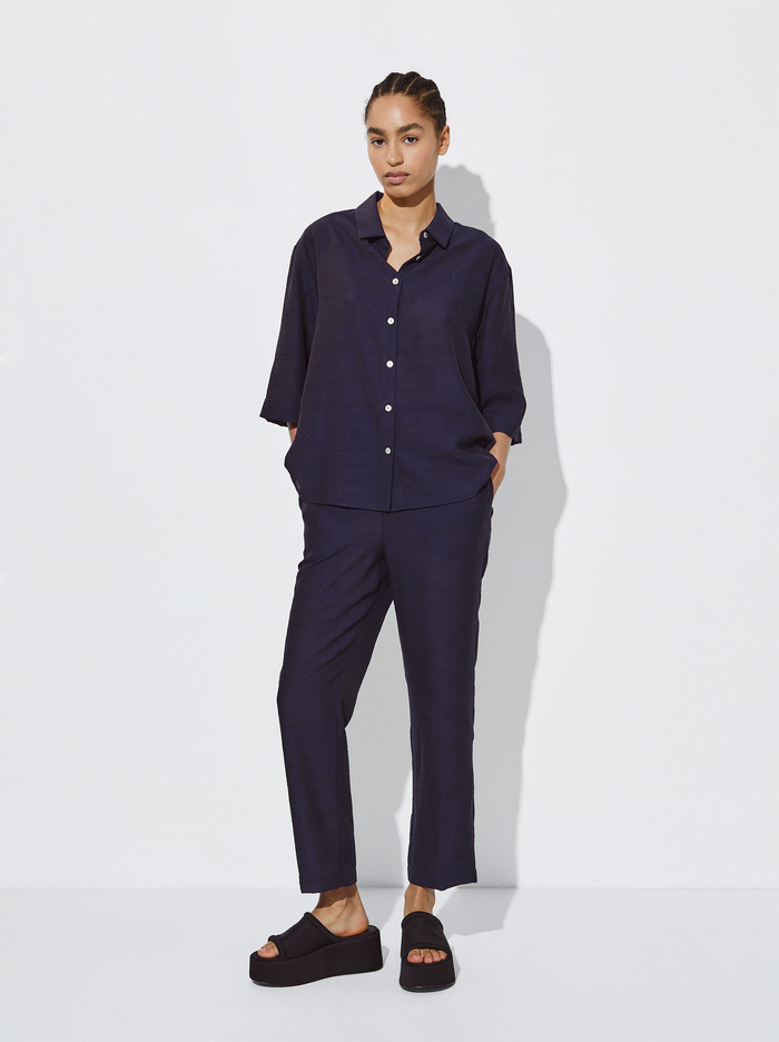 Parfois Rovno Jacquard Nohavice Damske Námornícka Modrá | Slovensko-AVBM82059