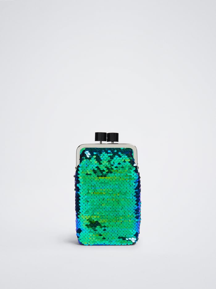 Parfois Sequins Taska Na Mobil Damske Zelene | Slovensko-ZVUS29087
