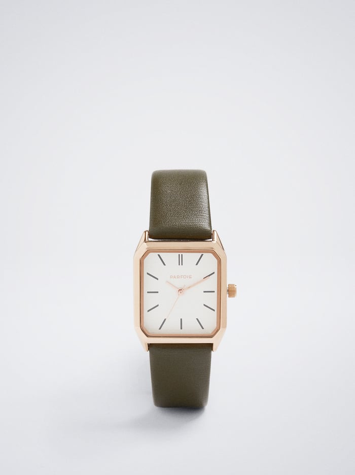 Parfois Square Case Hodinky Damske Hnedožltý | Slovensko-LATC70492