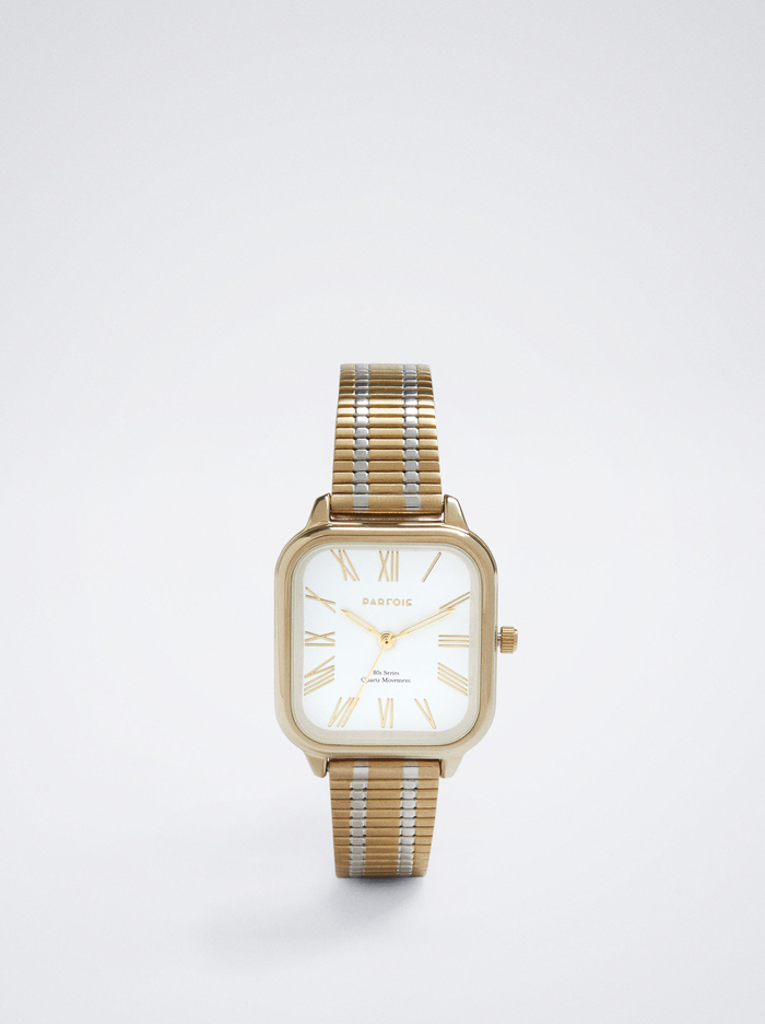 Parfois Square Case Stainless Steel Hodinky Damske Zlate | Slovensko-TAPG29560