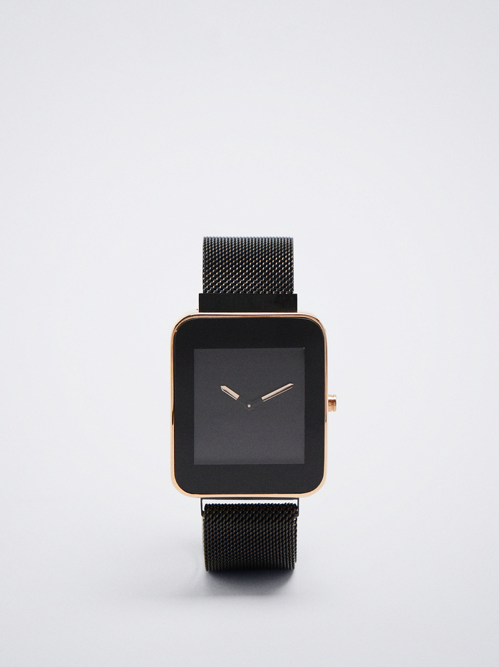 Parfois Square Case Stainless Steel Hodinky Damske Čierne | Slovensko-VLES47165