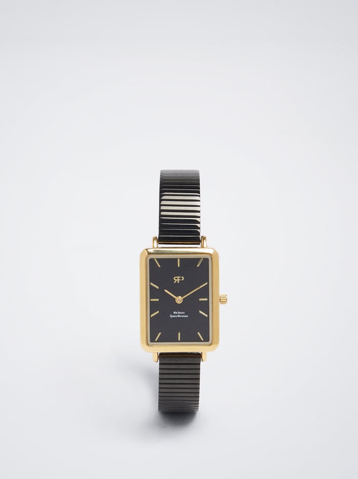 Parfois Square Case Stainless Steel Hodinky Damske Čierne | Slovensko-XBZV14862