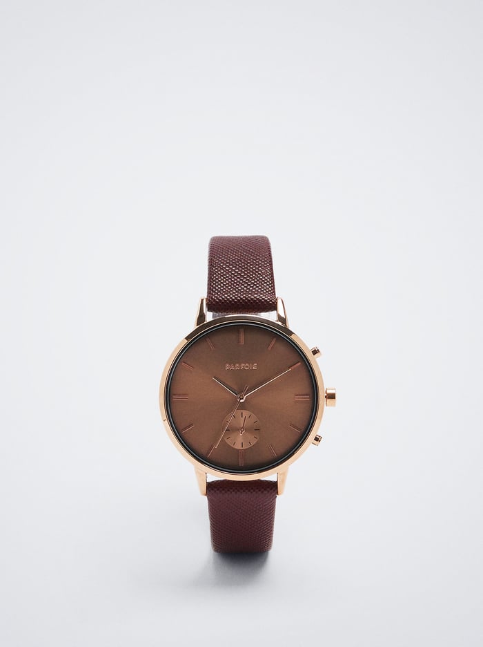 Parfois Stainless Steel With Contrast Case Hodinky Damske Bordove | Slovensko-KGFD24019