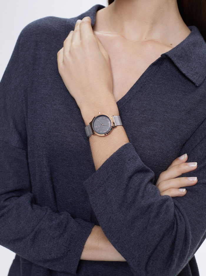Parfois Stainless Steel With Contrast Case Hodinky Damske Strieborne | Slovensko-UWRL92163